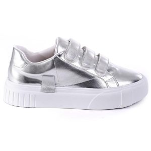 Tênis Velcro Prata